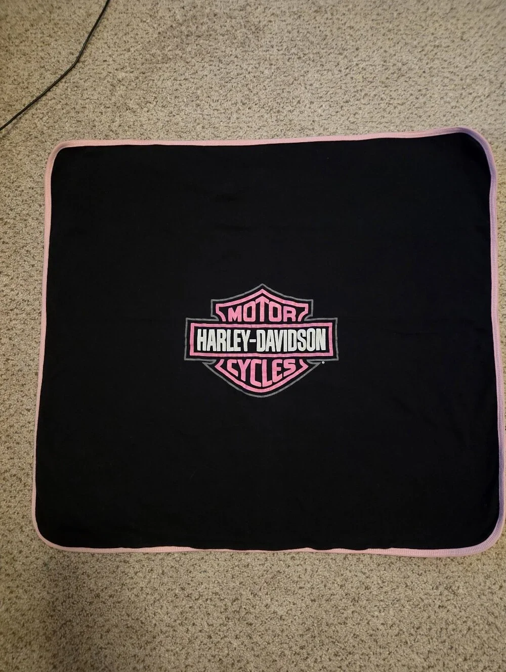 Harley Davidson Baby Blanket Motorcycle Bikes Biker Baby Girl Receiving Blanket